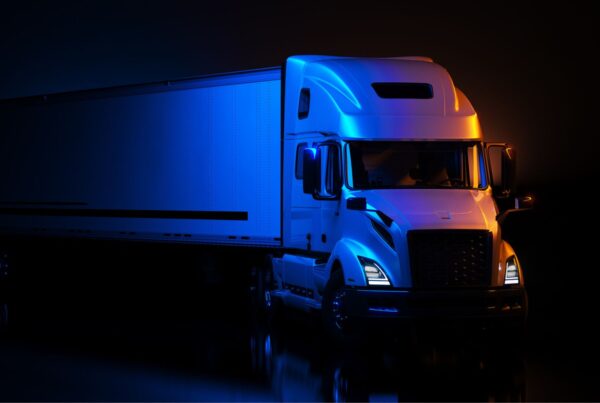 Truck at night - 2023 Guide to Trucking and Transportation Industry Events